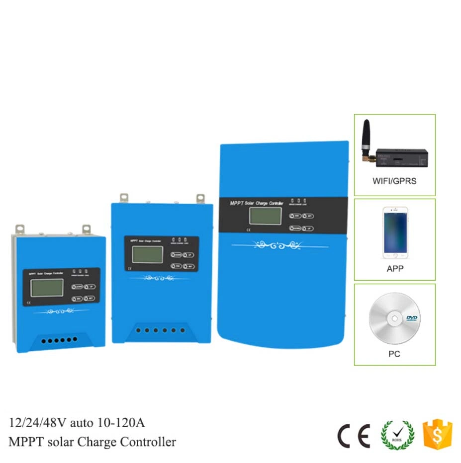 Booster Type Constant Current Solar Charge Controller PWM 12V 24V 5A 10A 15A 20A High Power with Remote